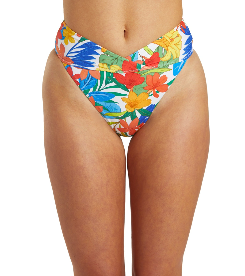Hurley Womens Beach Botanic High Waist Bikini Bottom