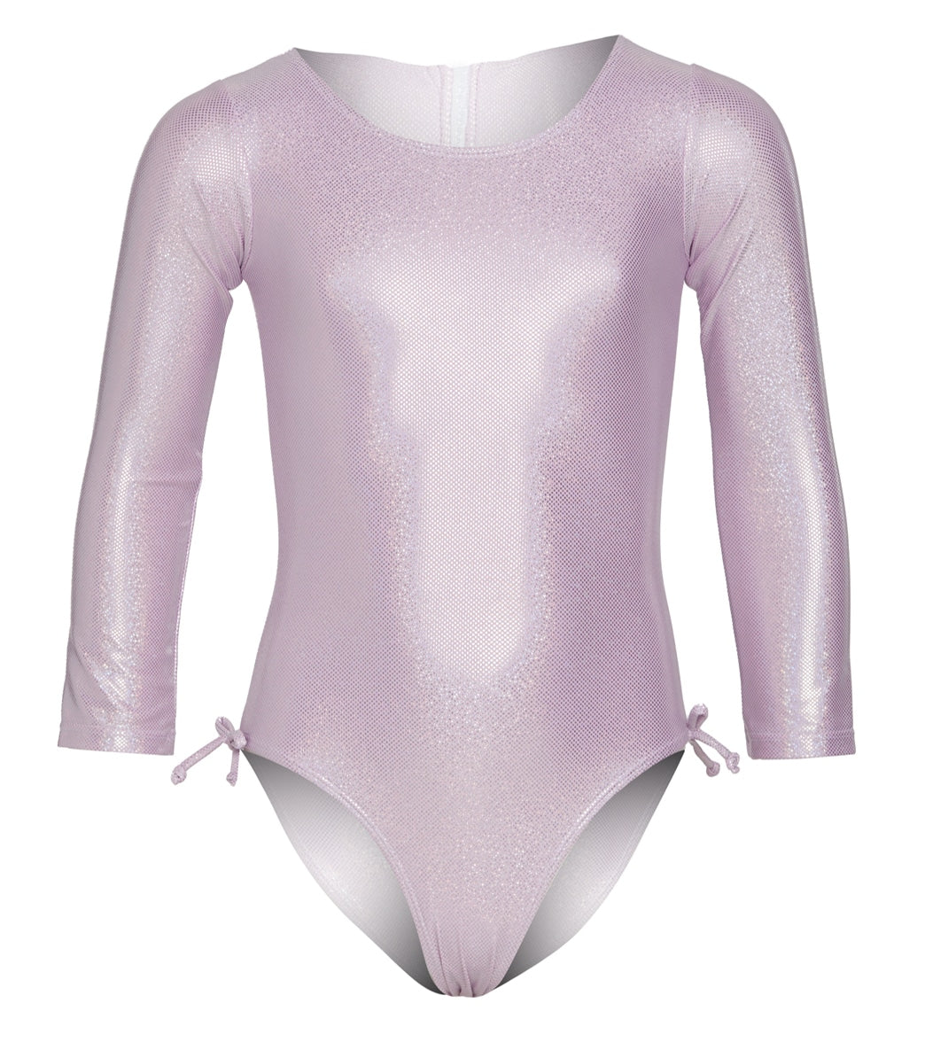 Flap Happy Girls Sparkling Sunset Pink Charlie UPF 50+ Charlie Long Sleeve One Piece Swimsuit (Toddler, Little Kid)