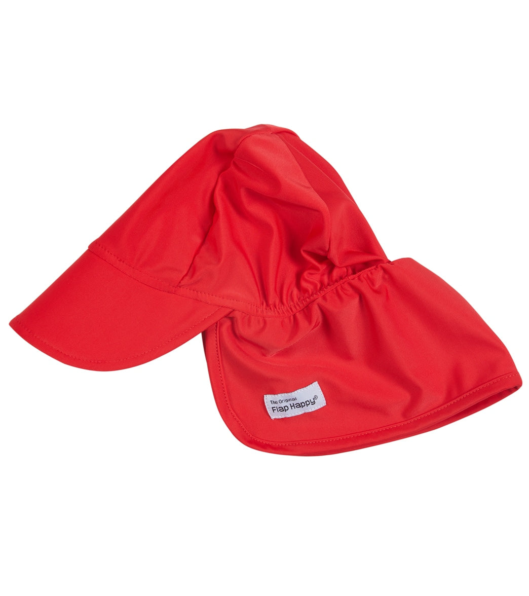 Flap Happy Red UPF 50+ Swim Flap Hat