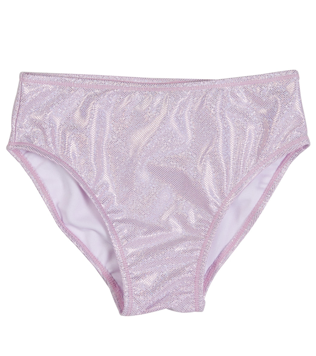 Flap Happy Girls Sparkling Sunset Pink UPF 50+ Bikini Bottom (Baby, Toddler, Little Kid)