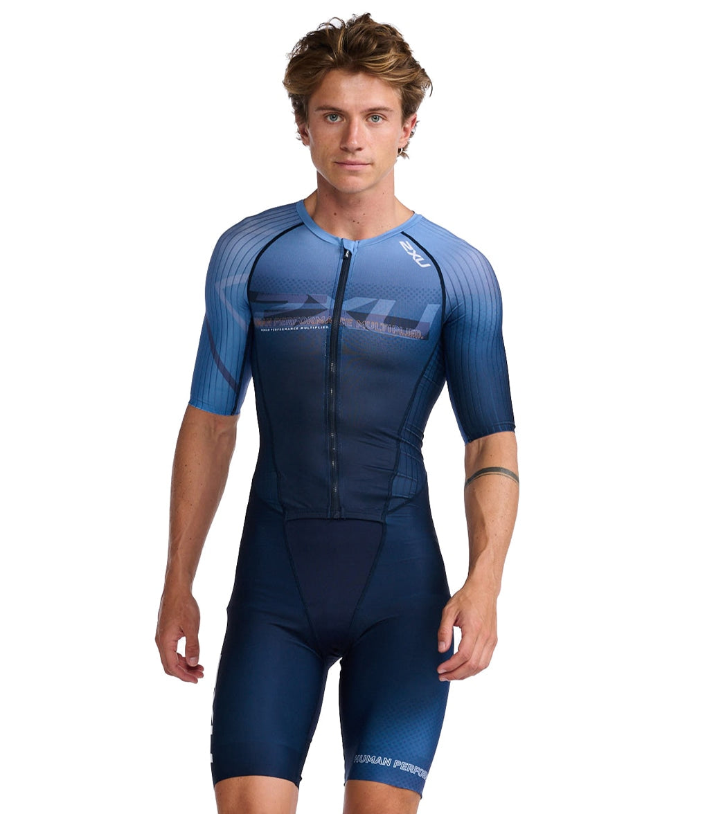 padle fingeraftryk lærred 2XU Men's Aero Sleeved Trisuit at SwimOutlet.com