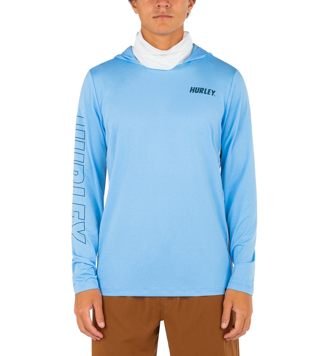 Hurley Mens H2O-Dri Atticus Fastlane UPF 50+ Long Sleeve Pullover Hoodie