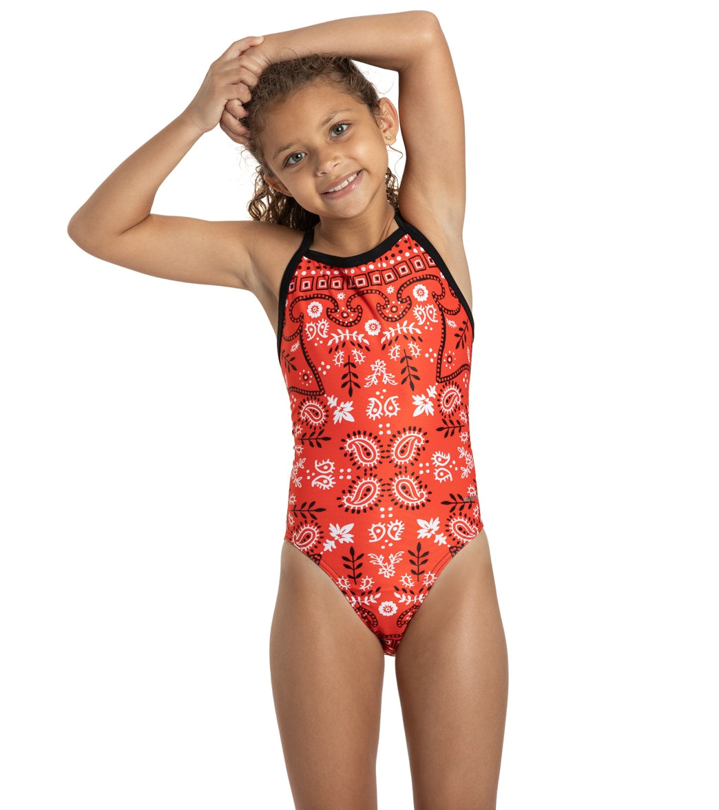 Junior Guard 1-Piece THIN Strap Swimsuit Navy (READ SIZING)