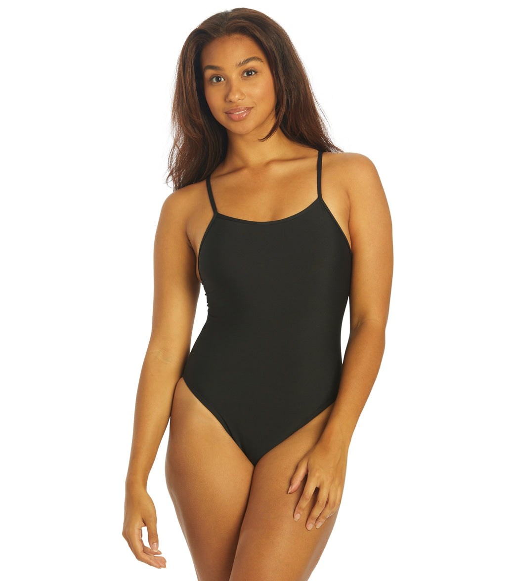 JOLYN Womens Chevy Solid One Piece Swimsuit