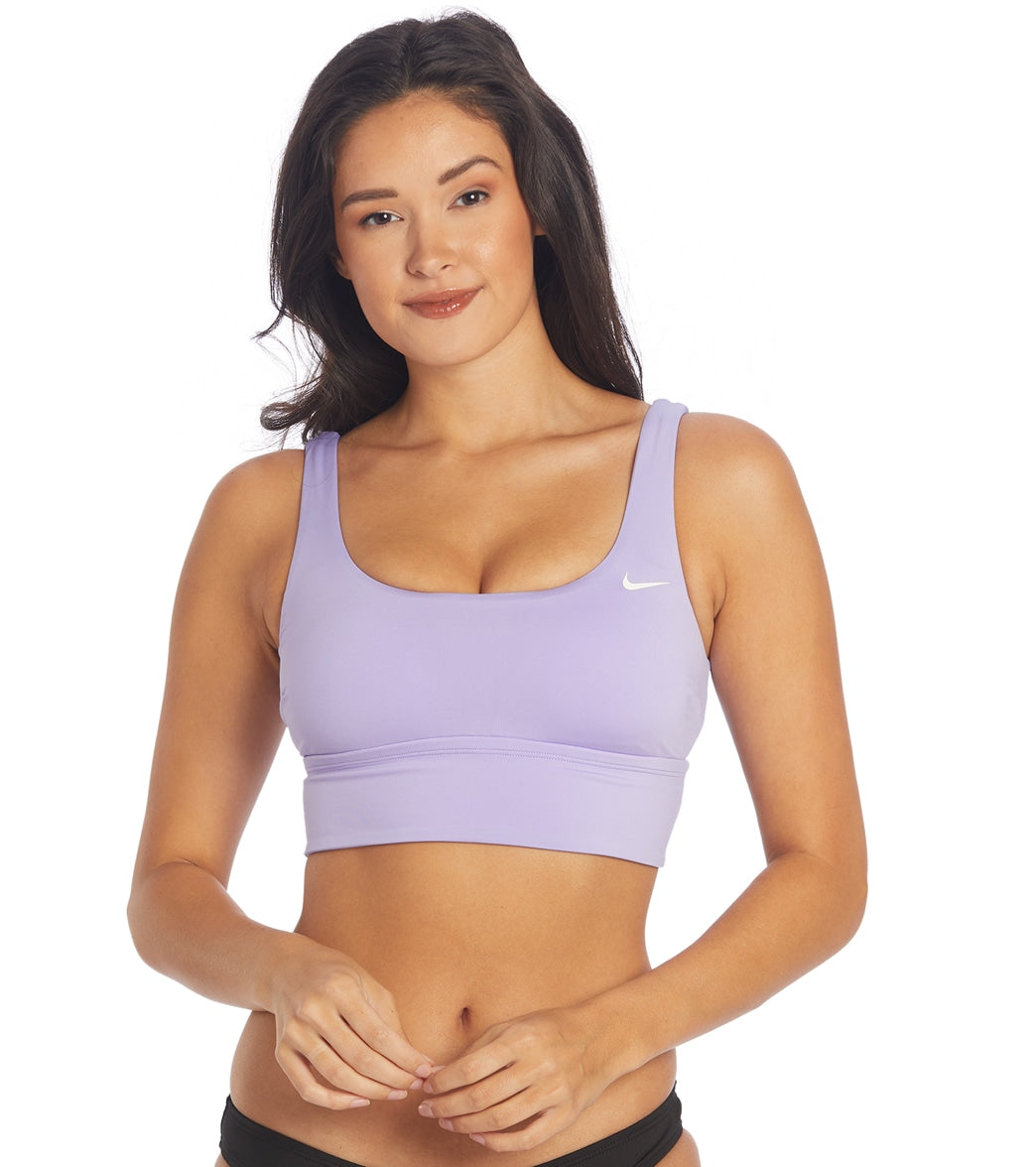 Nike Womens Essential Scoop Neck Midkini Top