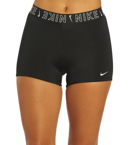 Nike Women's Logo Tape Kick Swim Shorts at