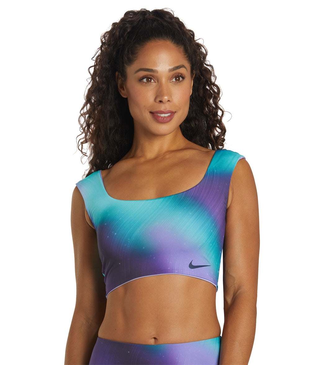 Nike Womens Aurora Reversible Crop Bikini Top
