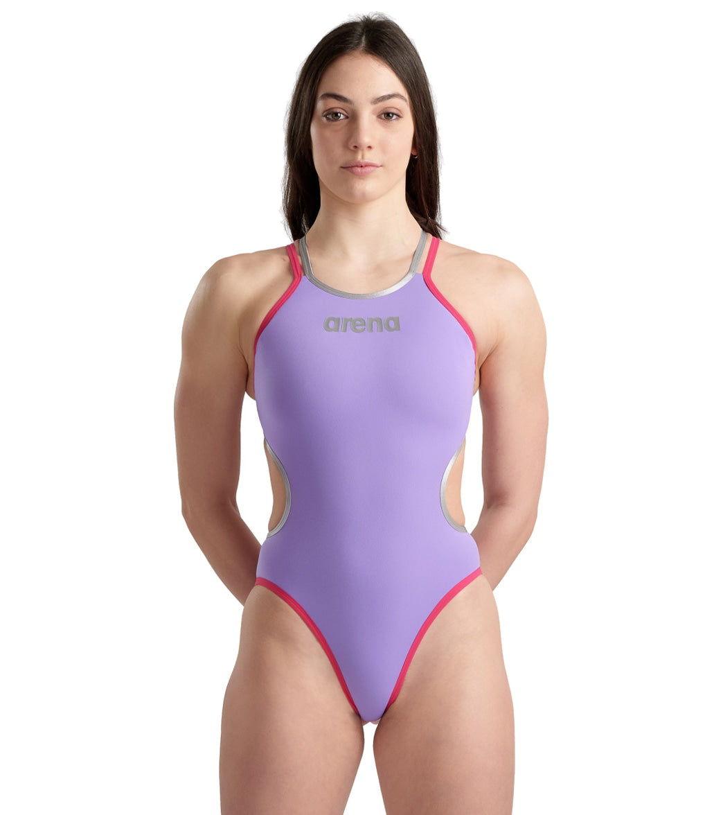 Arena Womens One Double Cross Back One Piece Swimsuit