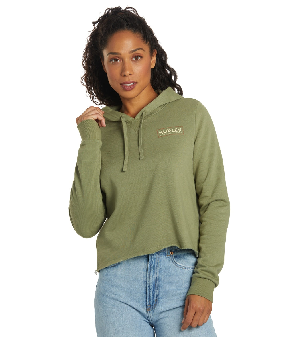 Colonial At håndtere pålidelighed Hurley Women's Death In Paradise Cut Off Pullover Hoodie at SwimOutlet.com