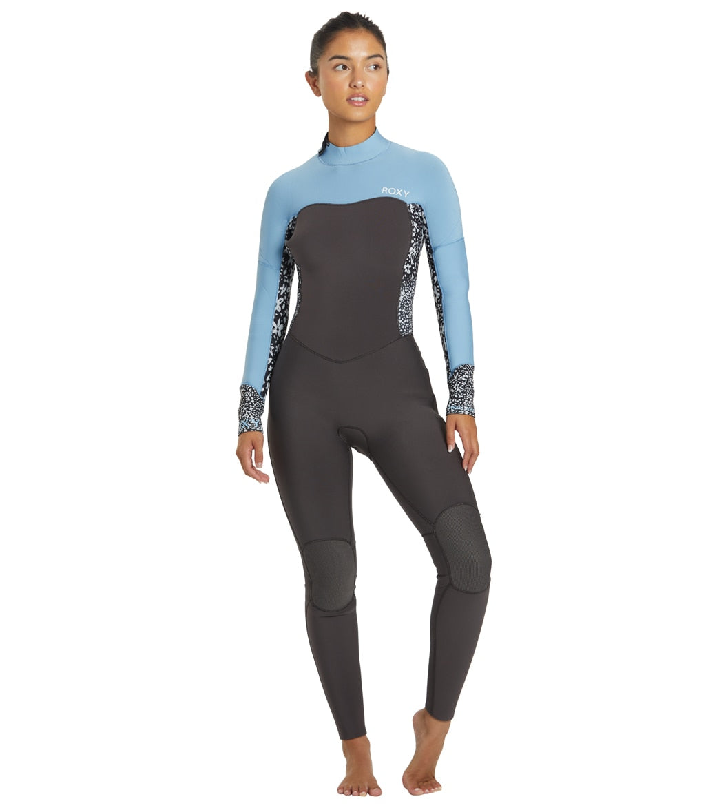 Roxy Women's 4/3mm Swell Series Back Zip Fullsuit Wetsuit at