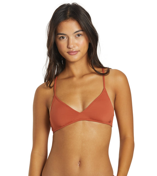 Roxy Women's SD Beach Classics Athletic Triangle Bikini Top at