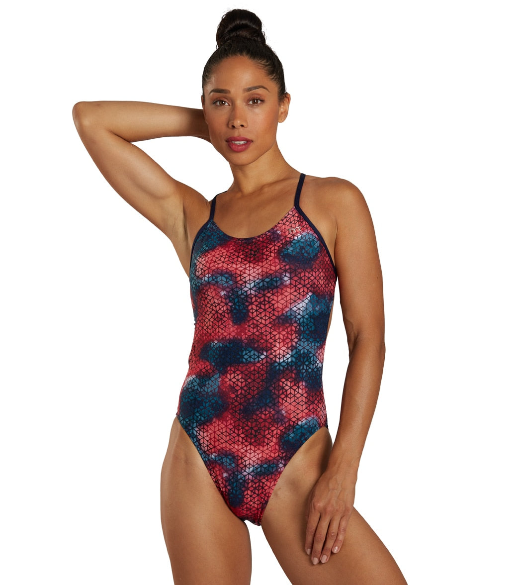 TYR Womens Starhex Cutoutfit One Piece Swimsuit