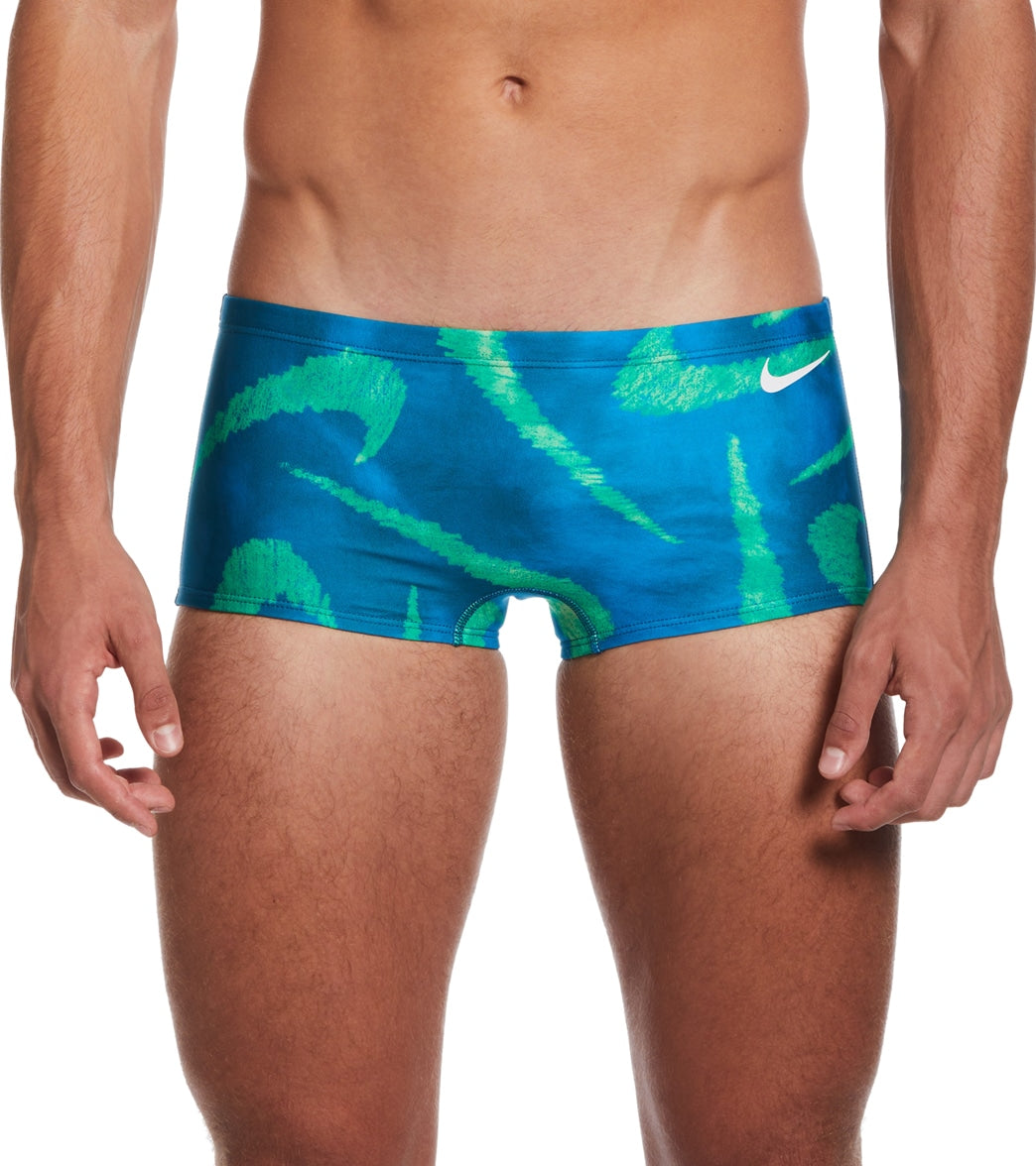Nike Men's Multi Print Square Leg Swimsuit at SwimOutlet.com