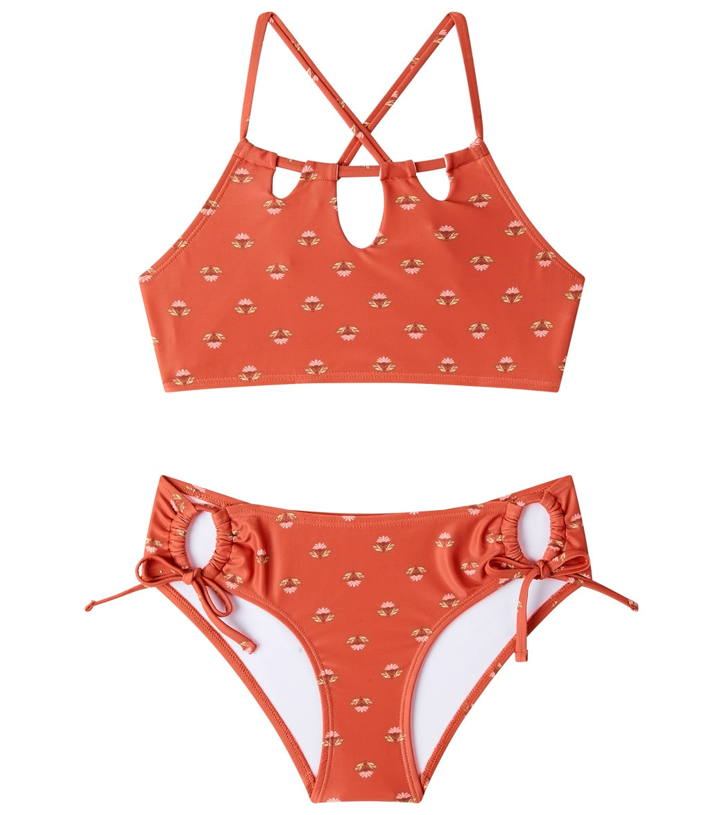 Seafolly Girls' Papillon Two Piece Halter Bikini Set (Big Kid) at ...
