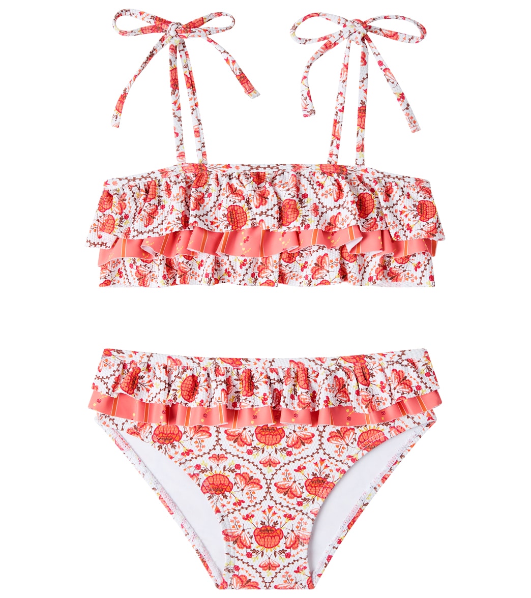 Seafolly Girls' Prague Ruffle Two Piece Bikini Set (Baby, Toddler ...