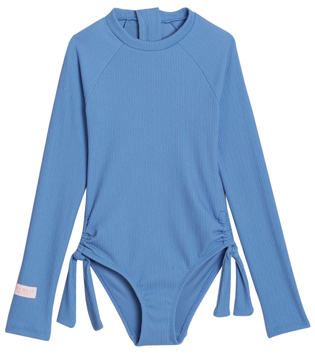Seafolly Girls Essential Long Sleeve One Piece Swimsuit (Big Kid)