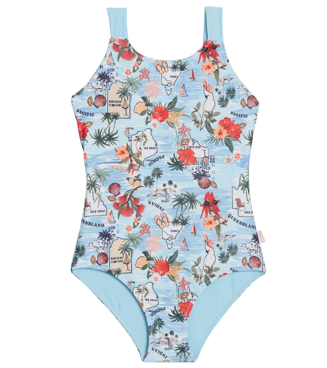 Seafolly Girls Summer Vacay One Piece Swimsuit (Big Kid)
