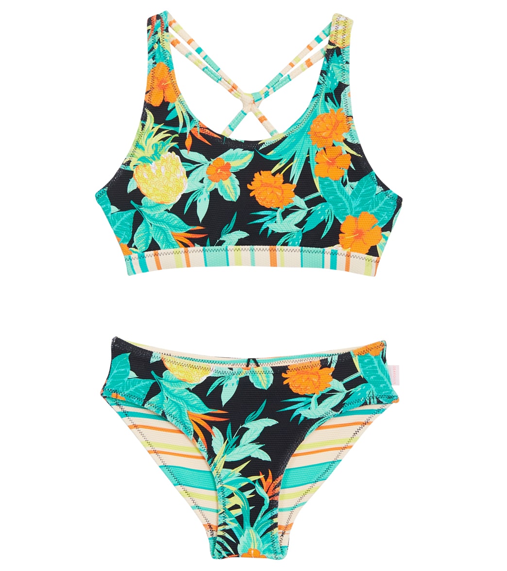Seafolly Girls Tropical Nights Two Piece Bikini Set (Big Kid)