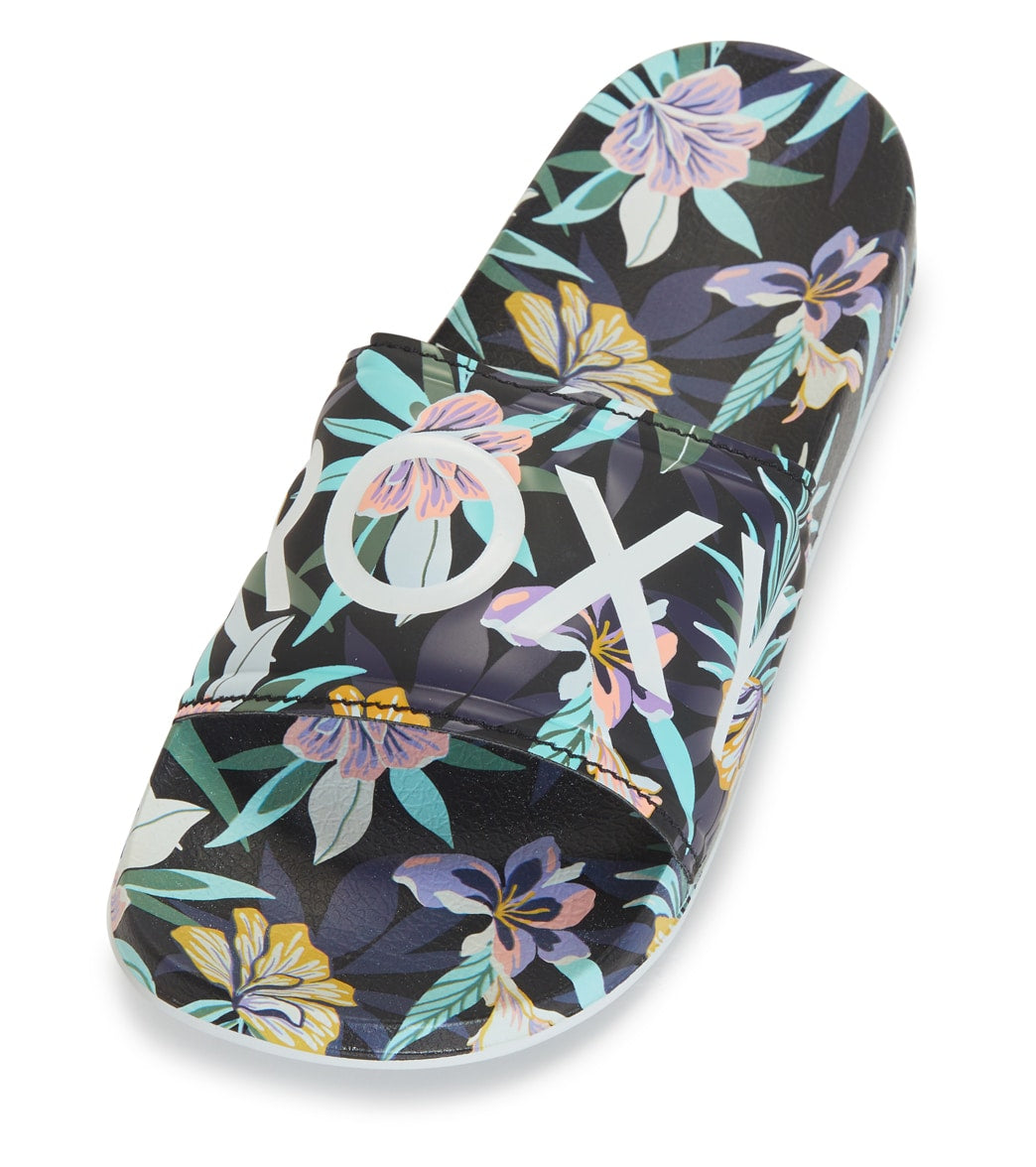 Roxy Womens Slippy Printed Slide Sandals