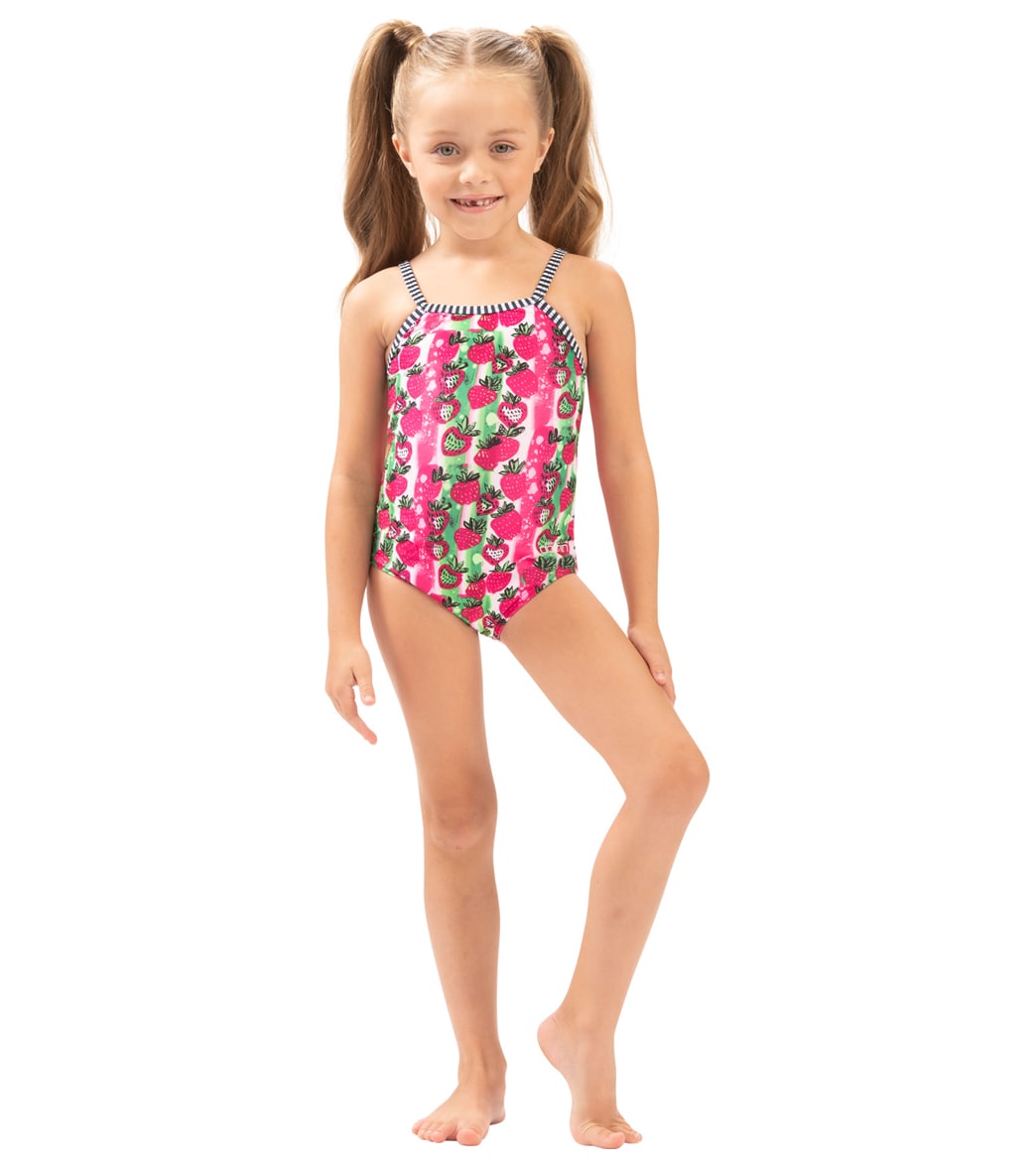 Dolfin Girls Print One Piece Swimsuit (Toddler, Little Kid)