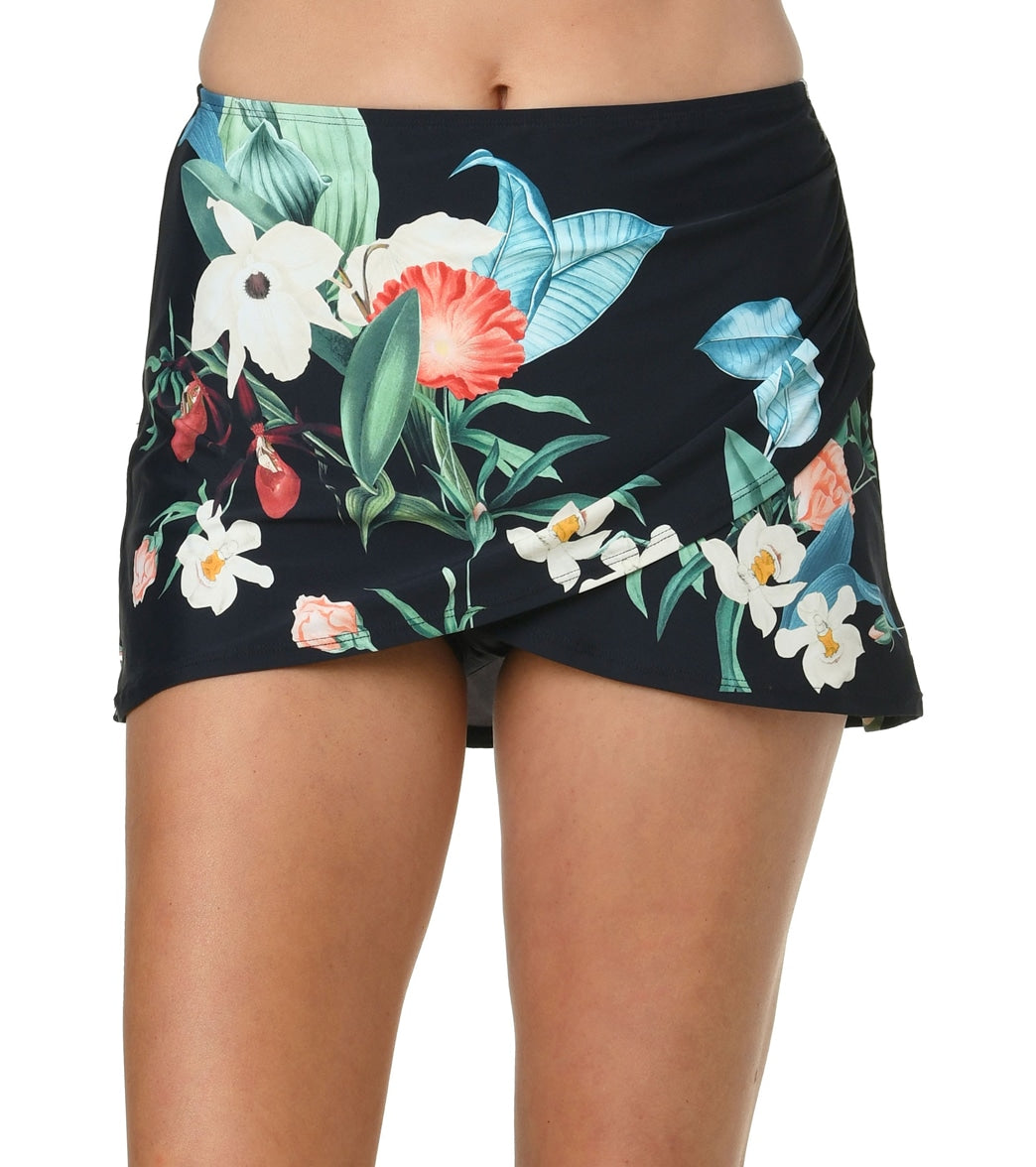 Jantzen Womens Botanical Cover Up Skirt