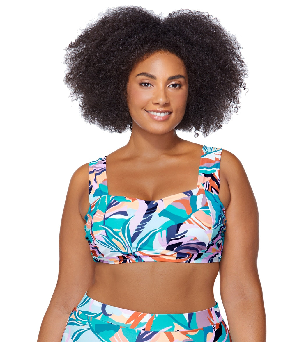 Raisins Womens Korakia Jamaica Plus Size Bikini Top