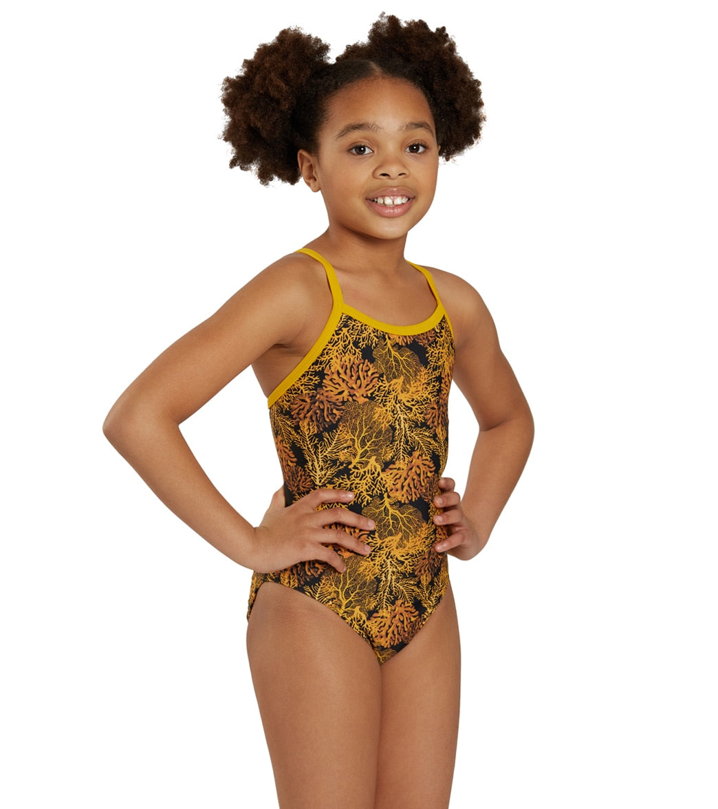 Sporti Coral Reef Thin Strap One Piece Swimsuit Youth (22 - 28)