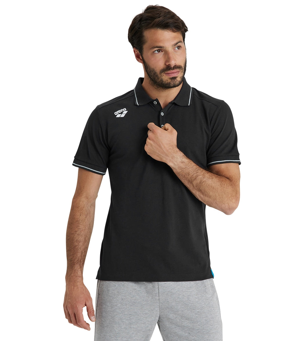 Arena Unisex Team Solid Cotton Short Sleeve Polo
