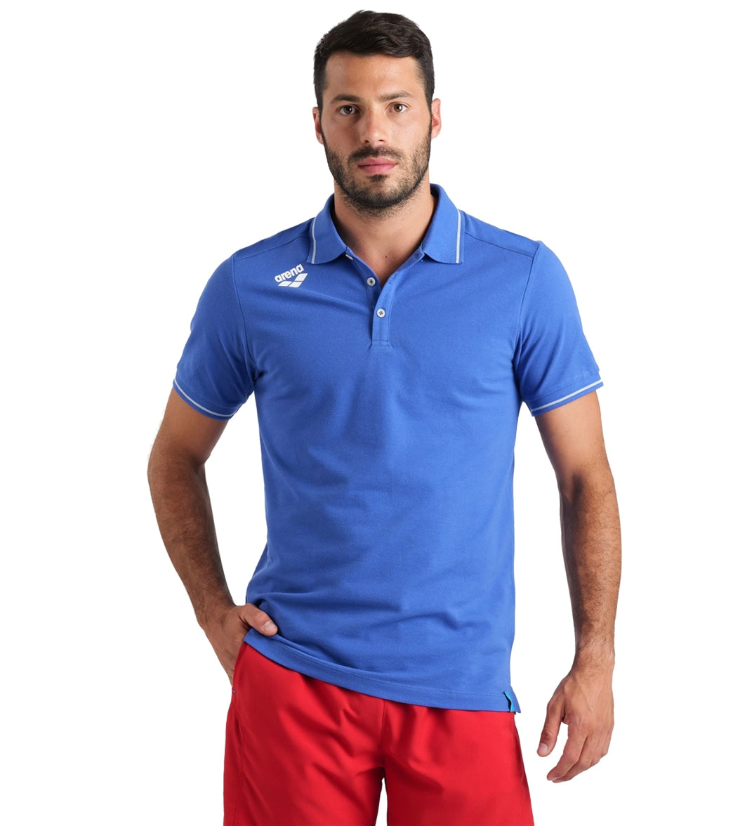 Arena Unisex Team Solid Cotton Short Sleeve Polo