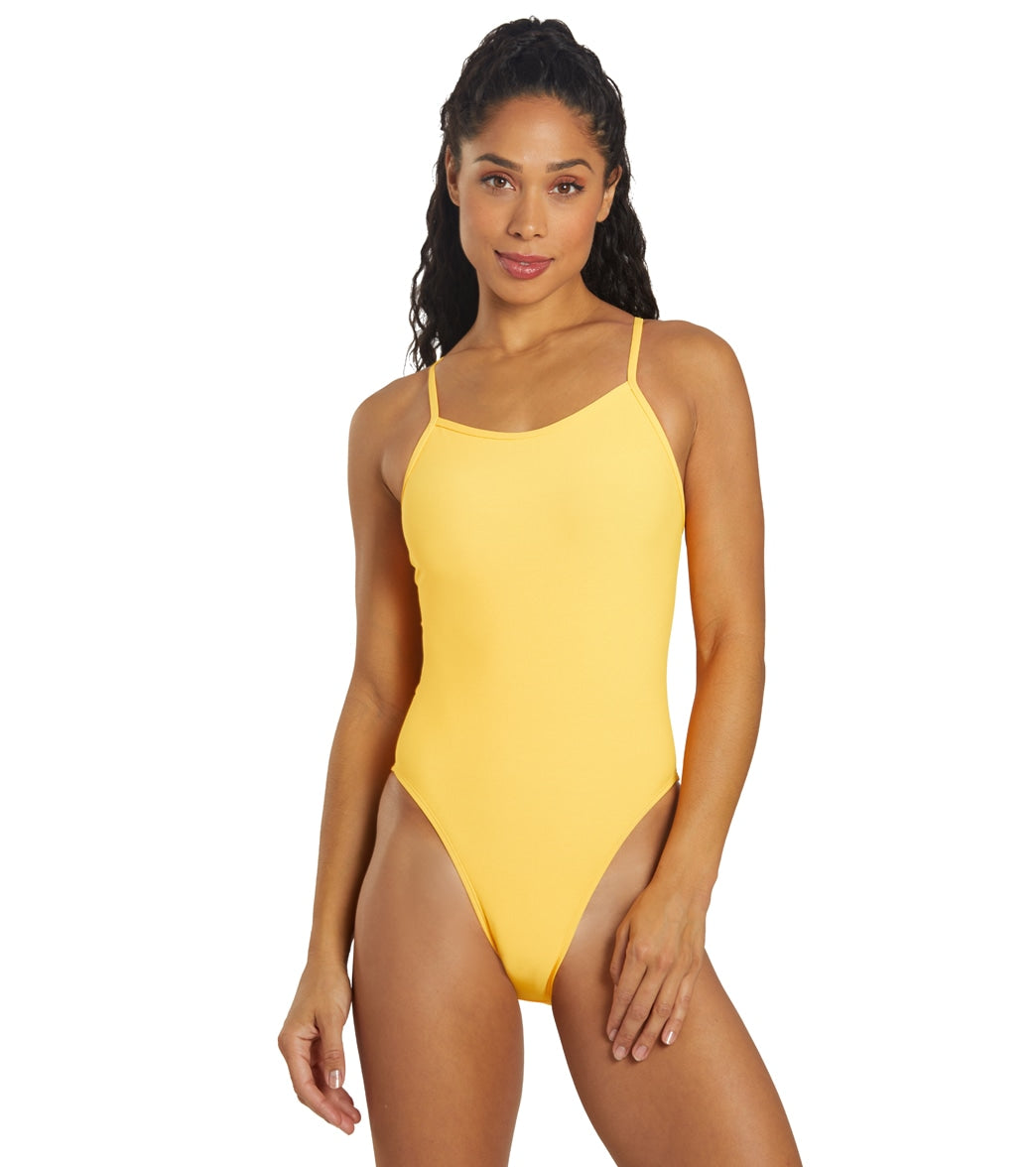 JOLYN Womens Chevy Solid One Piece Swimsuit