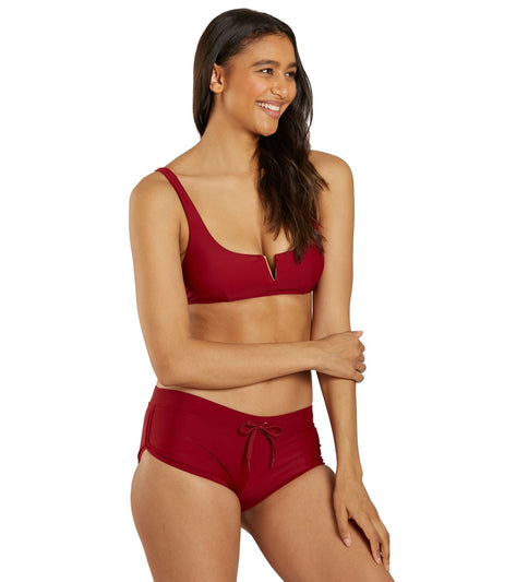 Sporti Active Floral Patchwork Cheeky Boyshort Swim Bottom