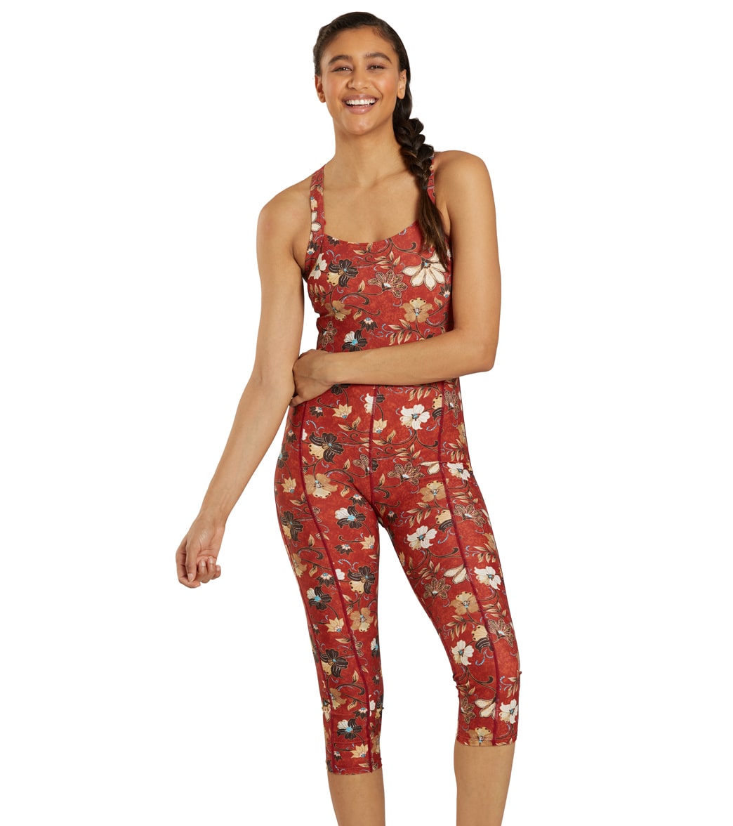 Sporti Active Vintage Bali One Piece Cropped Swim Unitard at