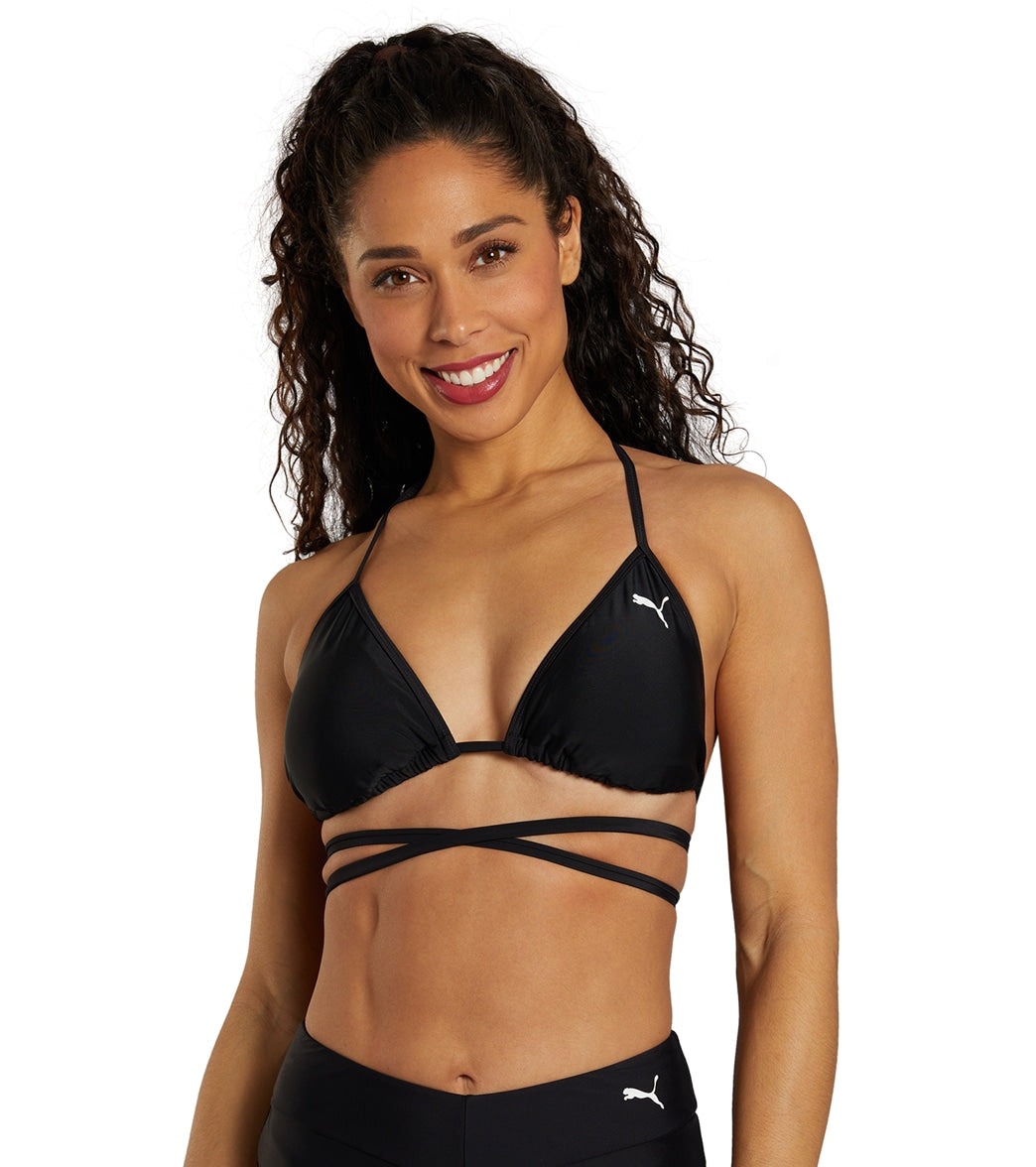 Puma Womens Wrap Triangle Bikini Top