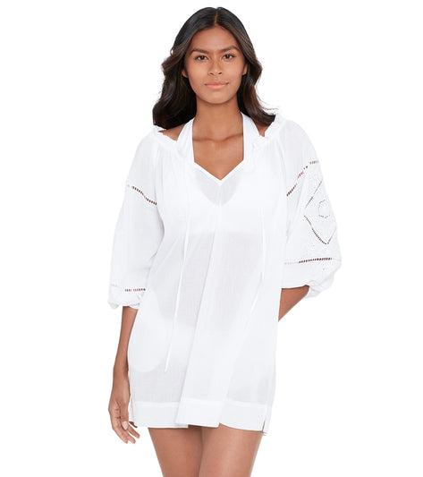 Ralph Lauren Women's Beach Club Solids Embroidered Cover Up Dress at ...