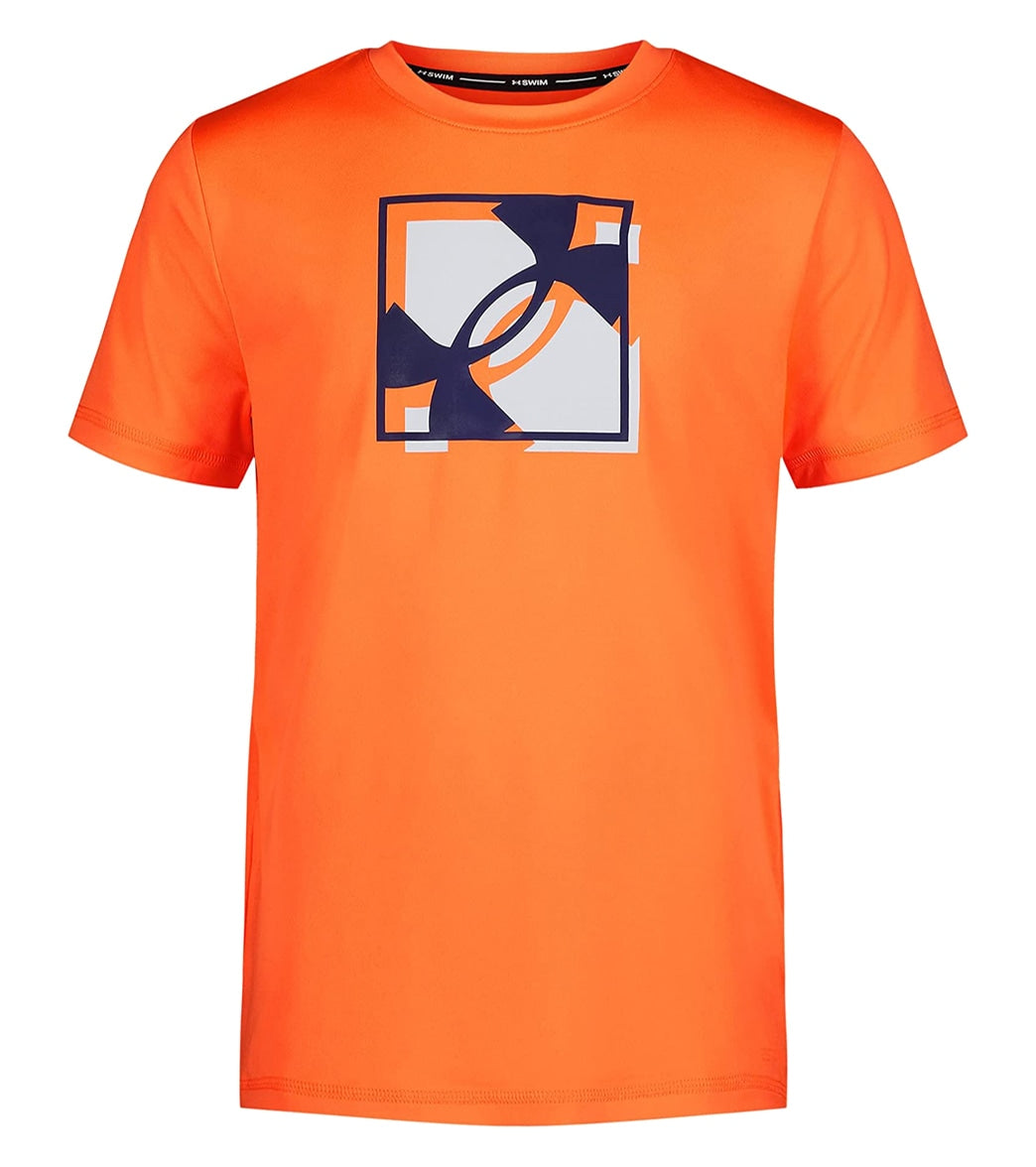 Under Armour Boys' UA SQ Logo Short Sleeve Surf Shirt (Little Kid, Big