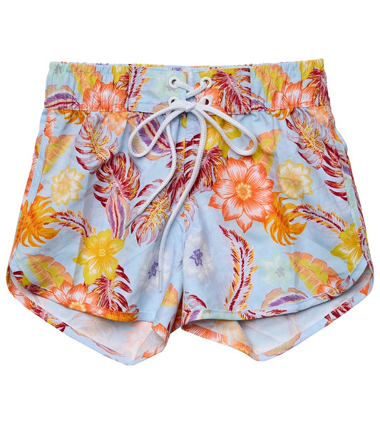 Snapper Rock Girls' Boho Tropical Board Shorts (Big Kid) at