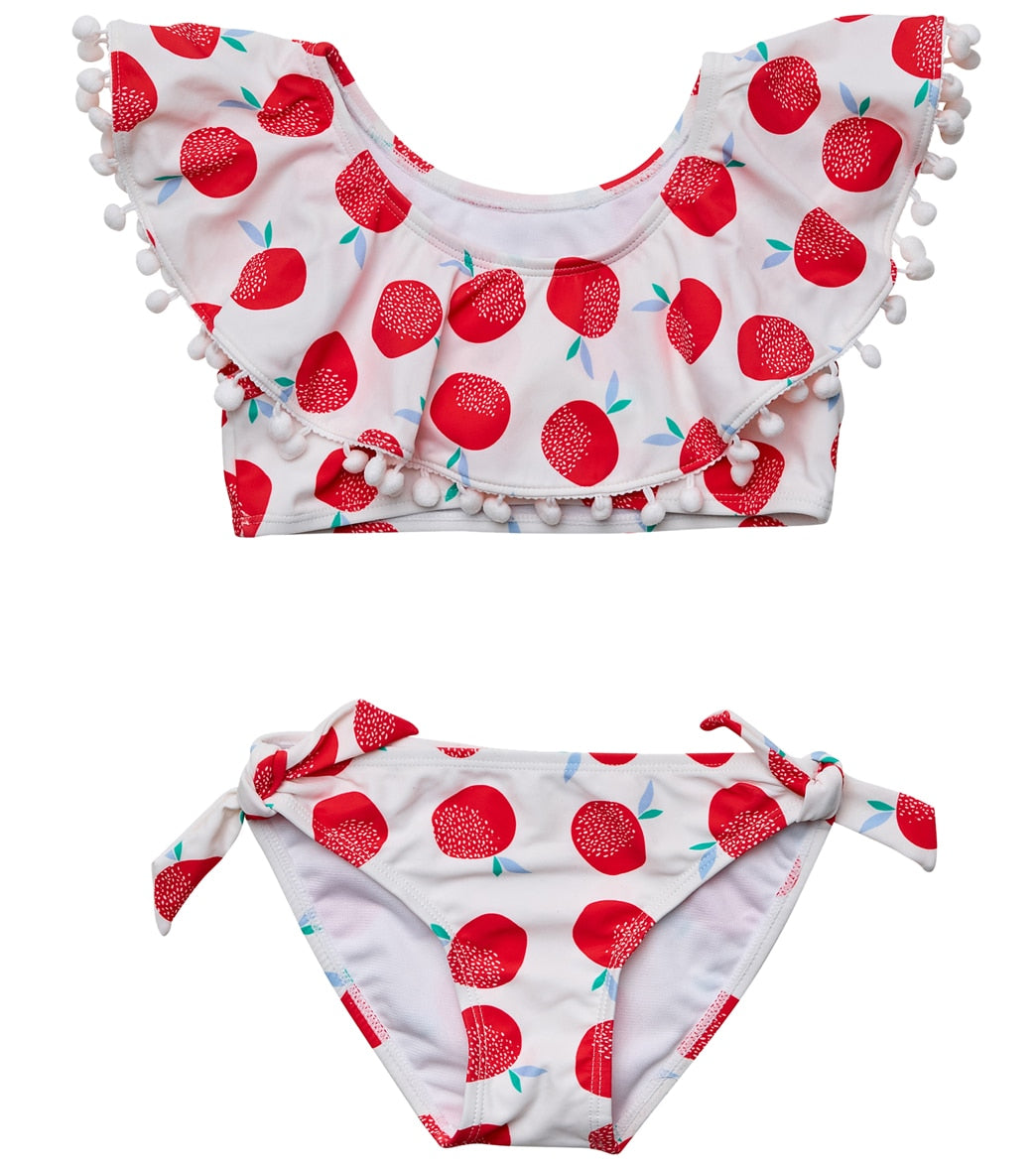 Snapper Rock Girls Juicy Fruit Flounce Two Piece Bikini Set (Toddler, Little Kid, Big Kid)