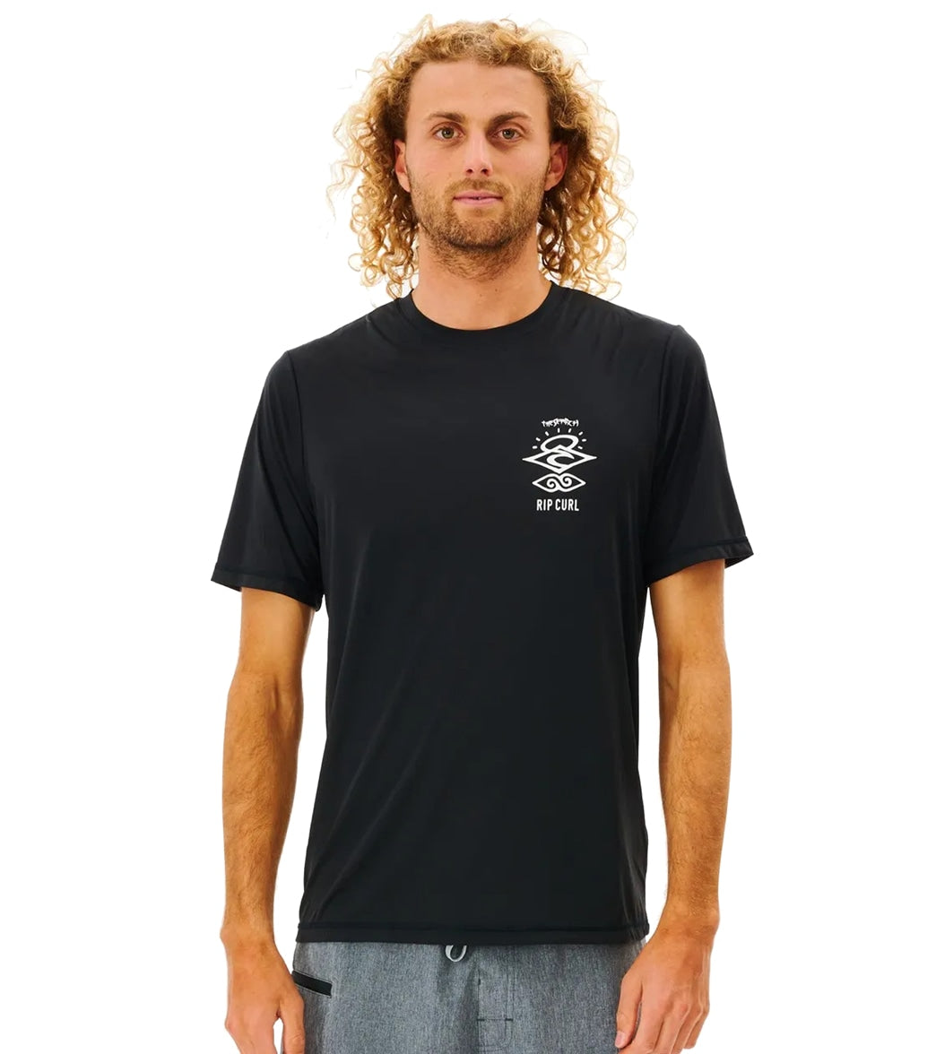 Rip Curl Men's Icons Of Surf Rash Guard - UPF 50+ Long Sleeve Sun Protection Shirt