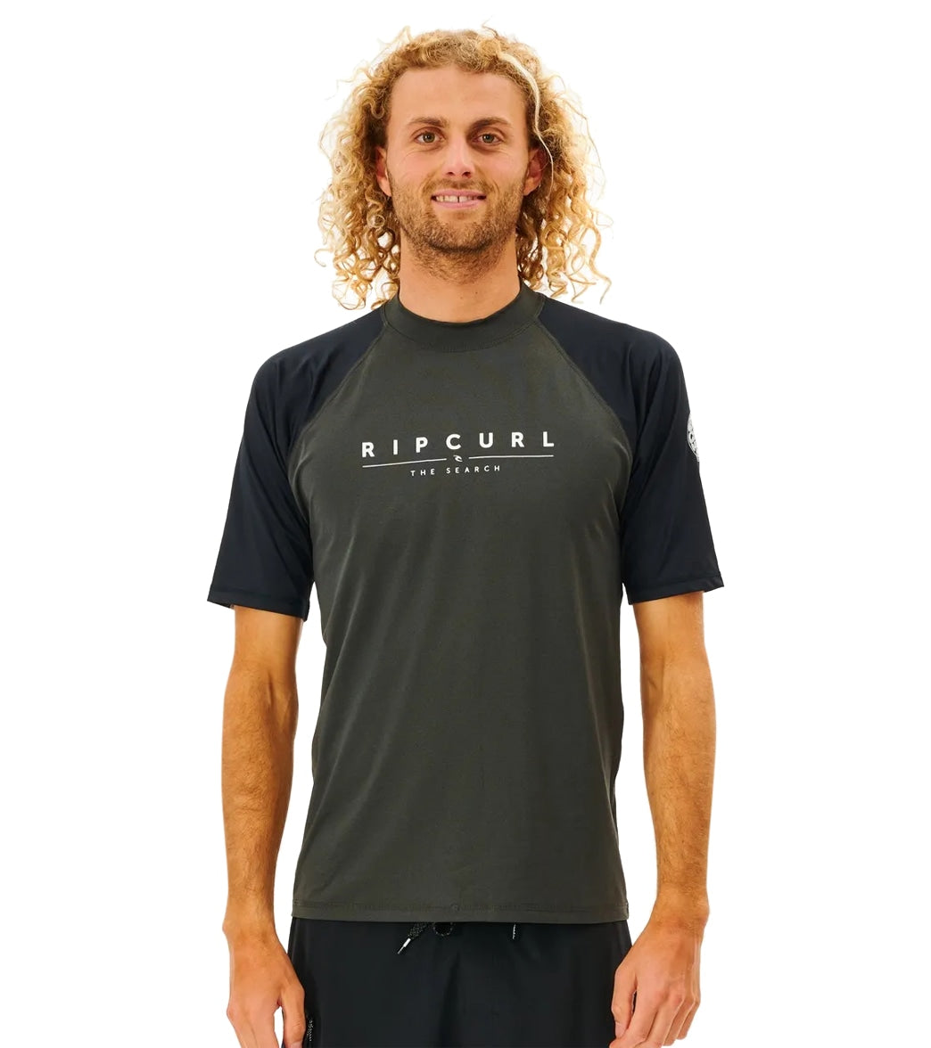 Rip Curl Mens Shockwaves Short Sleeve Upf 50 Surf Shirt