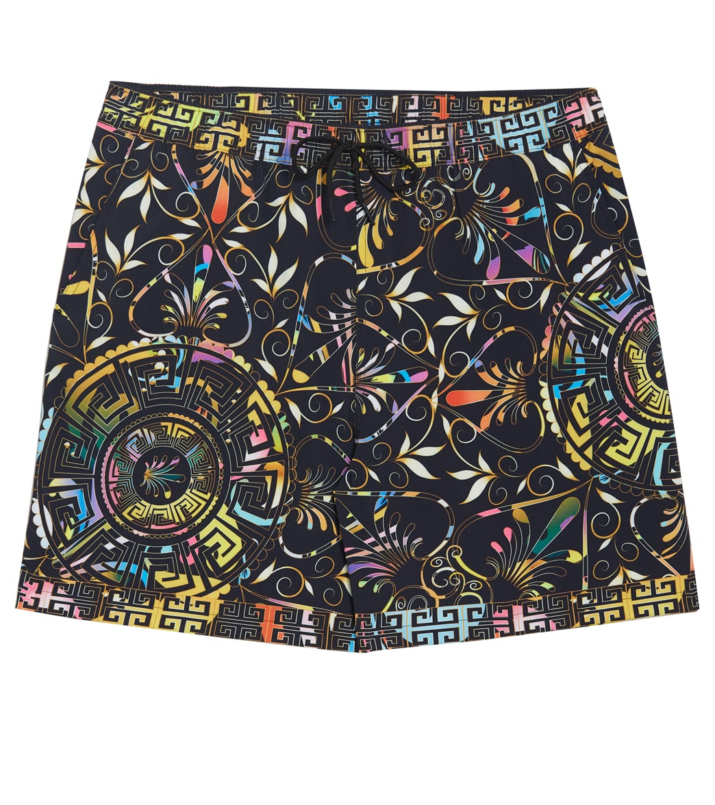 Johnny Was Mens Floral Peace Swim Trunk