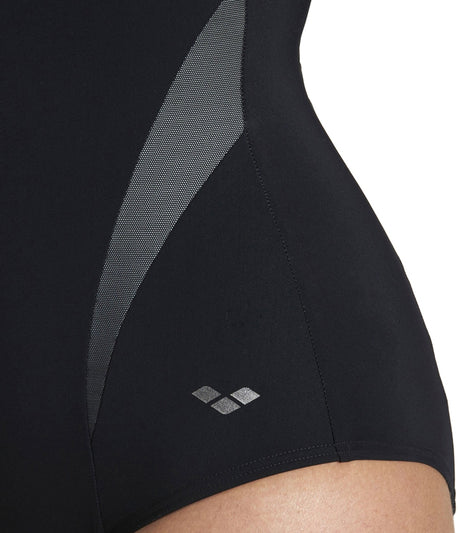 Arena ISABEL LIGHT CROSS BACK ONE PIECE - Dámské Plavky - černá