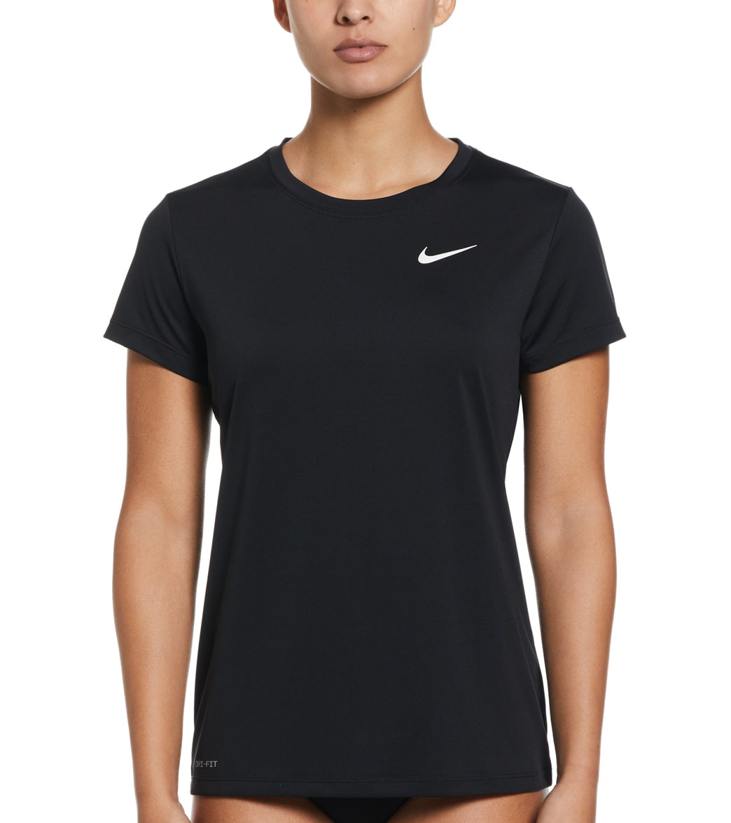 Nike Women's Essential Hydro Short Sleeve Swim Shirt at