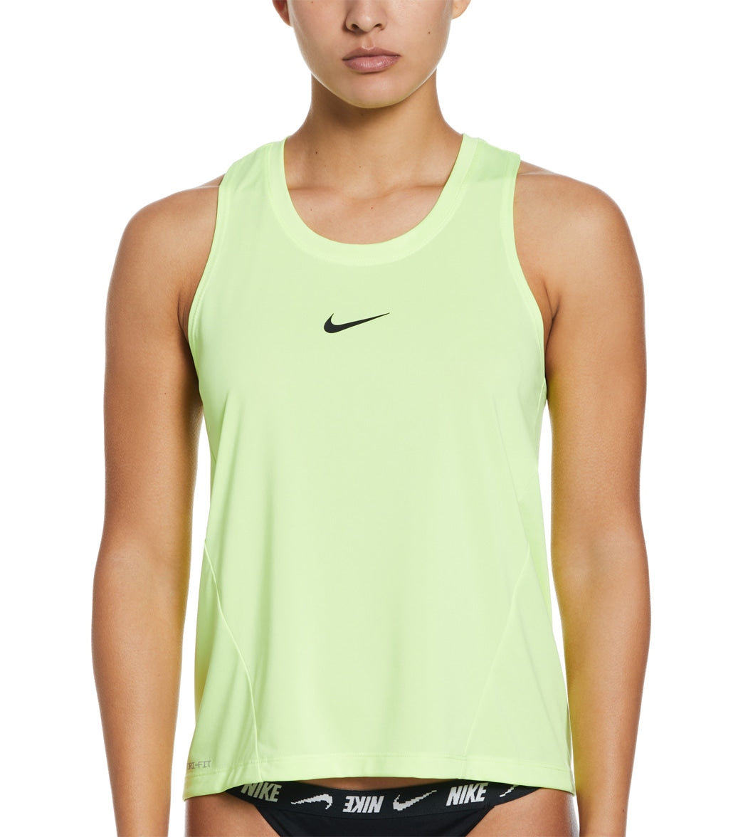 Nike Women's Essential Tank Top Cover Up Volt Glow at