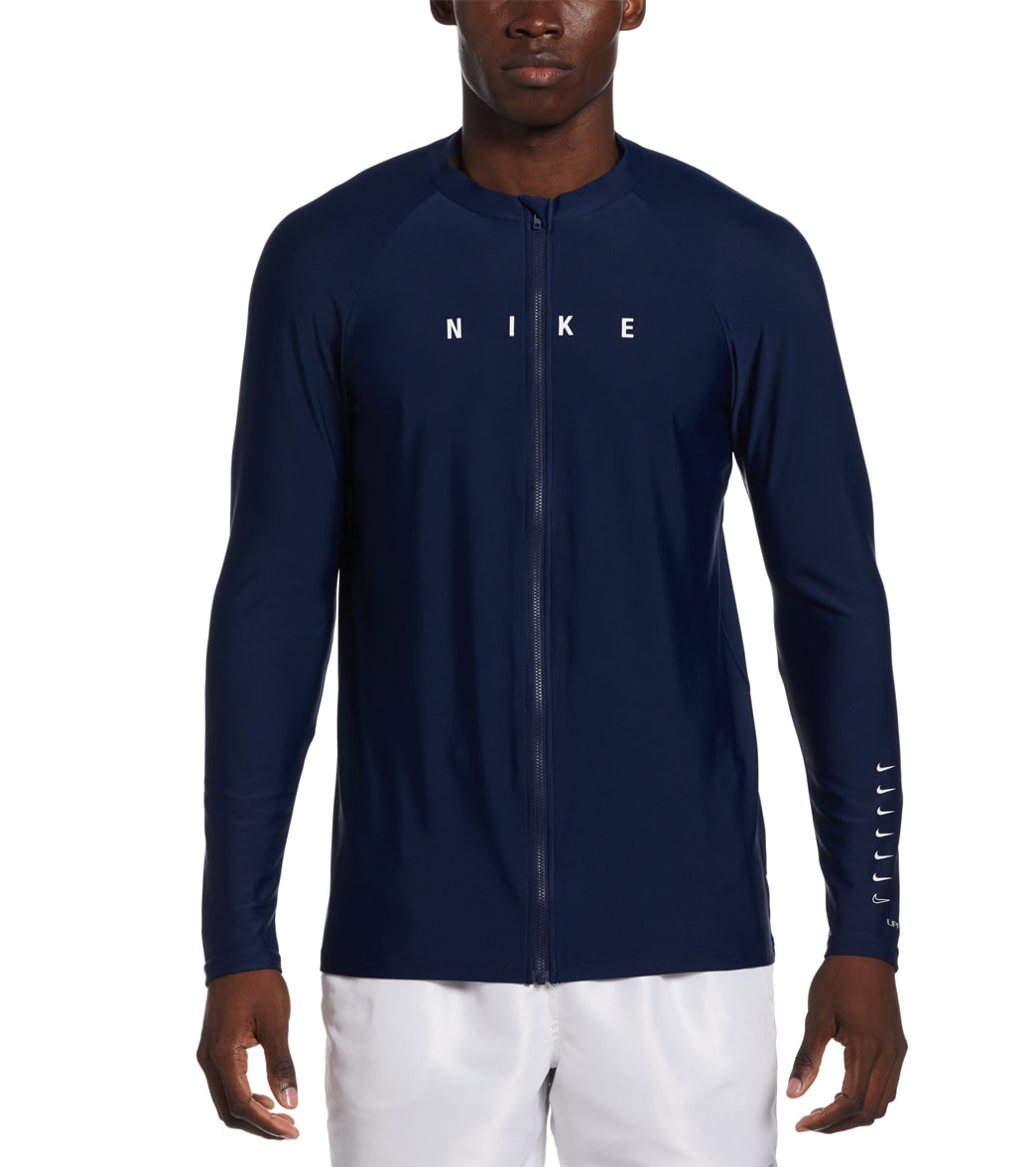 Nike Mens Hydro UV Dri Fit Long Sleeve Zip Top