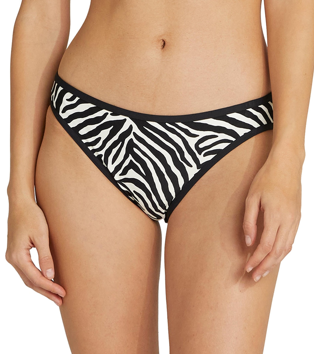 Kate Spade New York Womens Zebra Classic Bikini Bottom