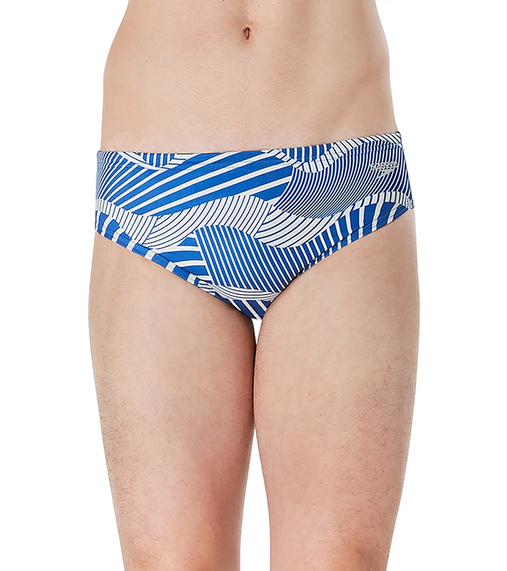 Speedo Vibe Mens Printed One Brief Swimsuit at SwimOutlet
