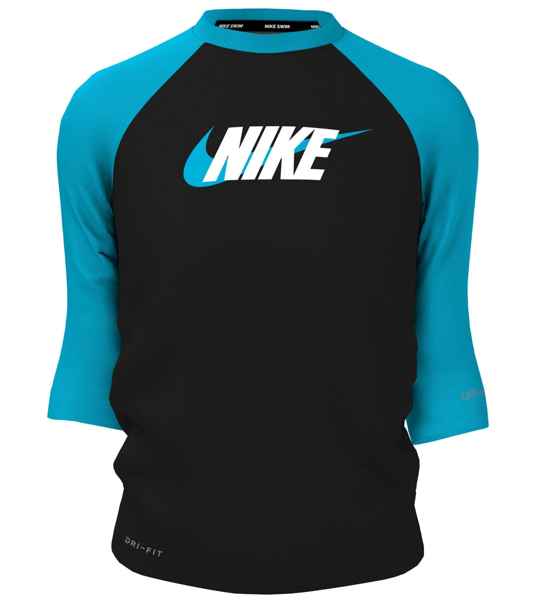 Nike Girls Logo Hydro Short Sleeve Rashguard (Big Kid)
