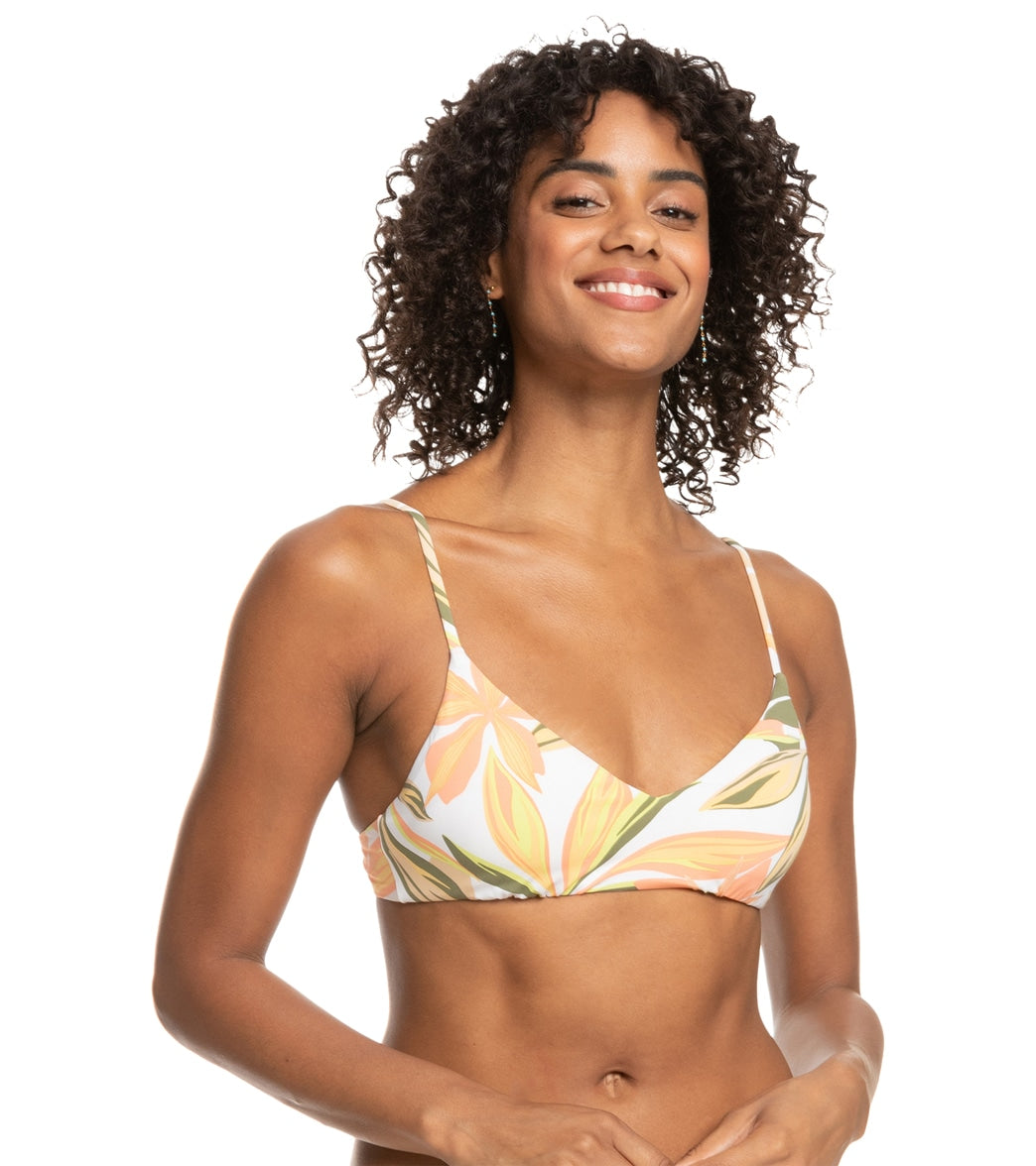 Roxy Women's SD Beach Classics Athletic Bikini Top