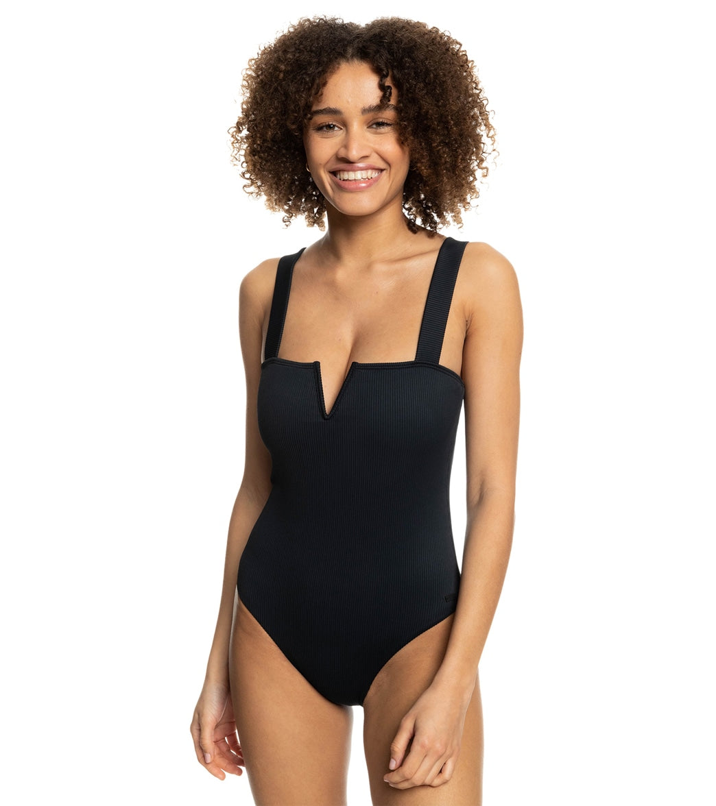 Roxy Womens Rib Roxy Love The Coco V DCUP One Piece Swimsuit