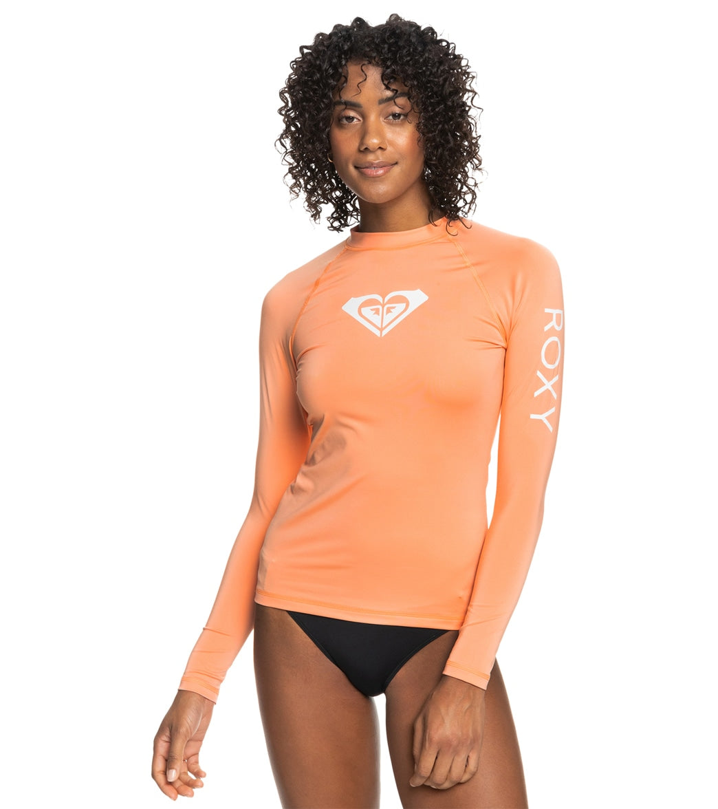 Station overschot Bederven Roxy Women's Whole Hearted Long Sleeve UPF 50 Rash Guard at SwimOutlet.com